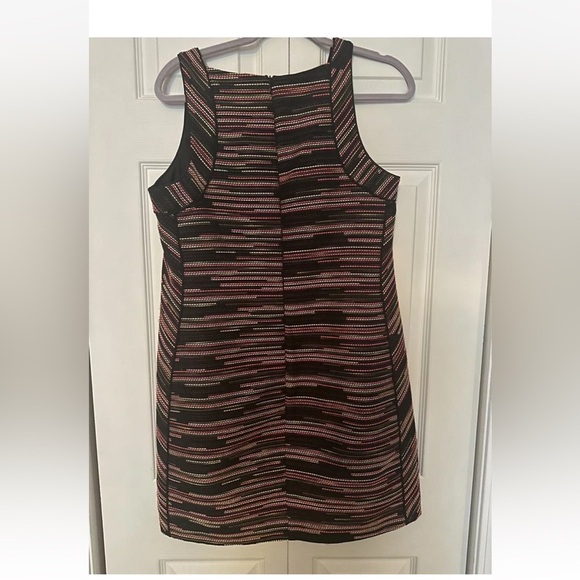 Trina Turk Verbena Black & Neon Tweed Mini Dress. Size 8 - Picture 3 of 5
